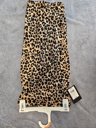 Girls Size Small 6/7 Leopard Print Leggings Narrow Leg - Picture 2 of 5