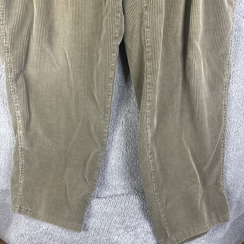 Vintage Polo Ralph Lauren Hose Herren 36x32 Olivgrün Cord Plissee USA 90s - Bild 3 von 13