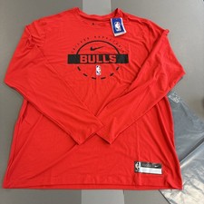 Nike Chicago Red Bulls Top z długim rękawem T-shirt Rozmiar XL w kolorze czerwonym Koszykówka NBA Nowy