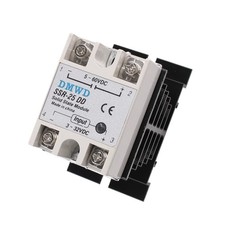 SSR-25DD Solid State Relay DC to DC with Heat Sink 25A Input 3-32V DC Output