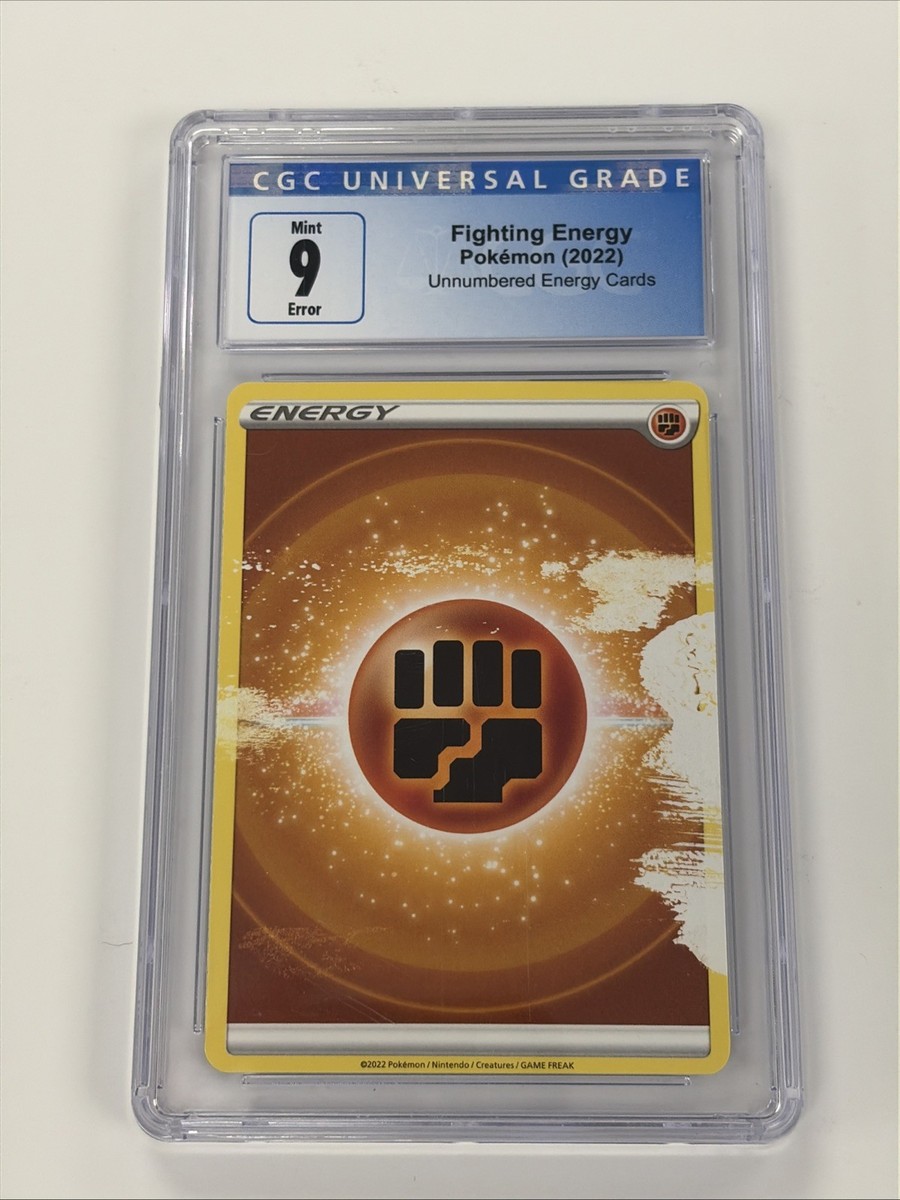 Pokémon Energy 2022 Error CGC 9 | eBay
