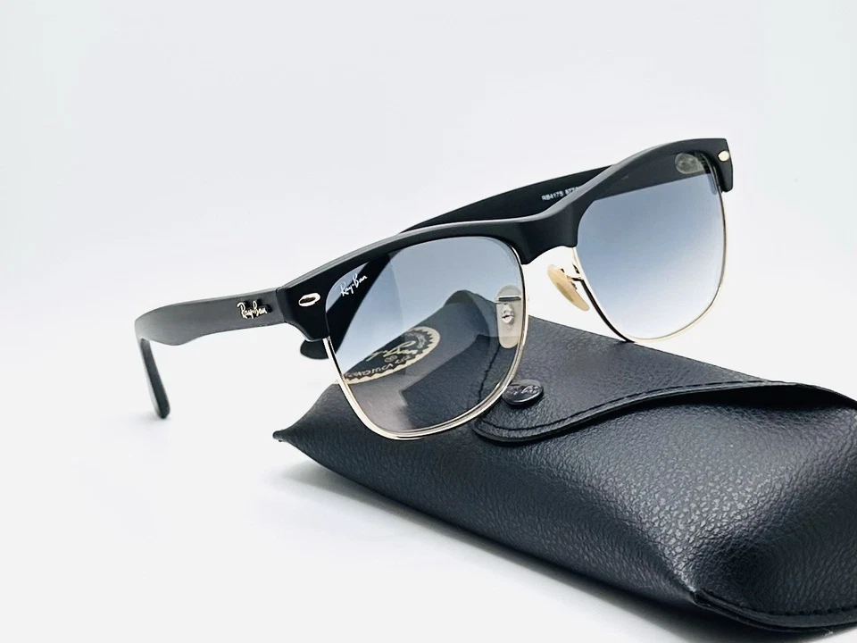 Gafas de sol Ray-Ban RB4175 Clubmaster cuadradas de gran tamaño 57 mm - lentes degradadas grises Foto 3 de 4