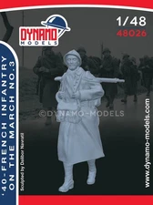 Dynamo 1/48 French Infantry on the March 1940 Ver.3