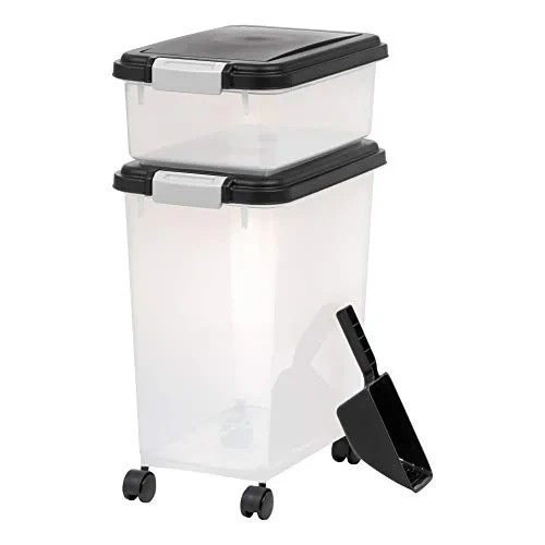 Storage Container, 30 Lbs & 11 Lbs Combo, Cat Food Storage ...