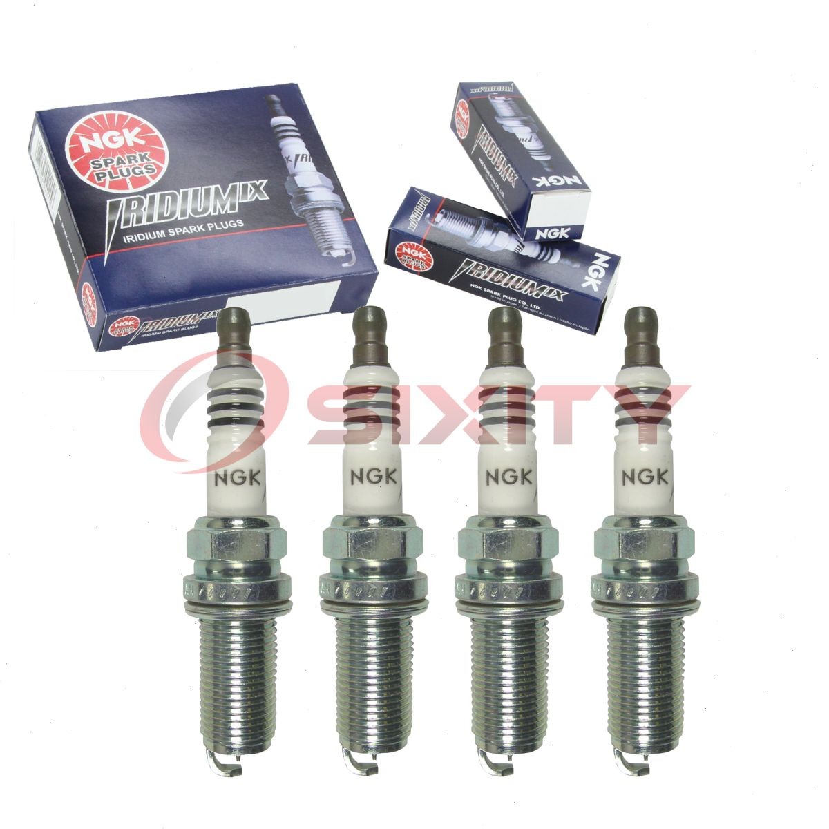 4 pcs NGK Iridium IX Spark Plugs for 2004-2014 Subaru Impreza 2.5L H4 - ar
