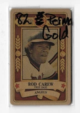 1982 Perma-Graphic GOLD Superstar - CALIFORNIA ANGELS Team Set