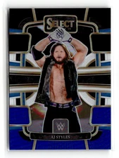 2024 Panini Select WWE Black & Blue /399 - AJ Styles #19