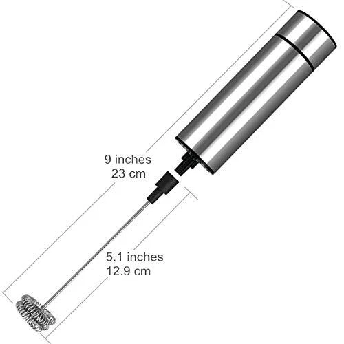 Milk Frother Handheld Battery Operated Coffee Frother For Milk Foaming Latte/cap