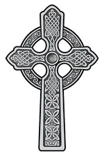 Celtic Cross temporary tattoo - pack of 2 large sized tattoos  Made in the USA