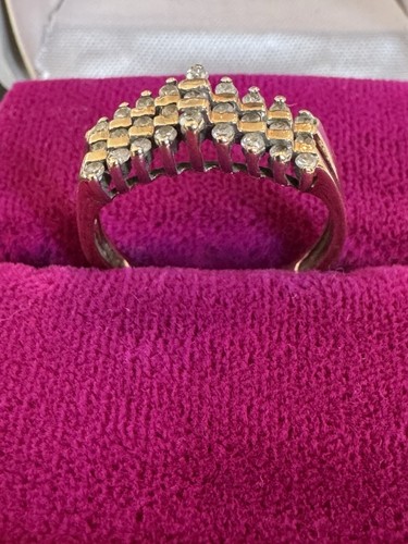 2 Ct Round Cut Lab Created Diamond Vintage Band Ring 14K Yellow Gold Plated - Picture 4 of 4