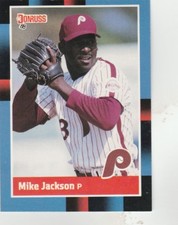 FREE SHIPPING-MINT-1988 Donruss Philadelphia Phillies #139 Mike Jackson 