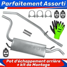 Pot d’échappement arrière pour Fiat Seicento 1 I Hayon 0.9 1.1 (1998-01/2010)
