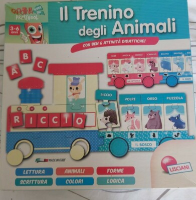 Italienisch Lern Wortspiel Il Trenino degli Animali 3-6 Für Anfänger geeignet