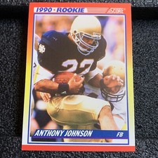 1990 Score Football Card #624 Anthony Johnson Rookie Indianapolis Colts. rookie card picture