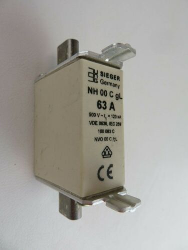 Lindner fuse 63A NHc00 000 500V I1=120kA IEC(EN)60269 | eBay Lindner fuse 63A NHc00 000 500V I1=120kA IEC(EN)60269 | eBay