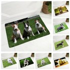 England Pit Bull Terrier Dog Doormat Decor Pet Animal Floor Door Mat Flannel Car