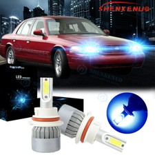 Ice Blue 9007 Hb5 Led Headlight Bulb Hi-low C6 For Ford Crown Victoria 1998-2011