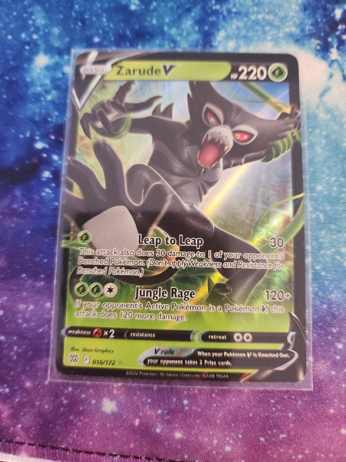 Pokémon TCG Zarude V Sword & Shield: Brilliant Stars 016/172 Holo Ultra Rare