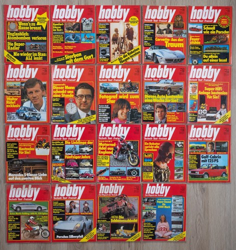 HOBBY Das Magazin der Technik - 19 alte Hefte - Jahrgang 1980
