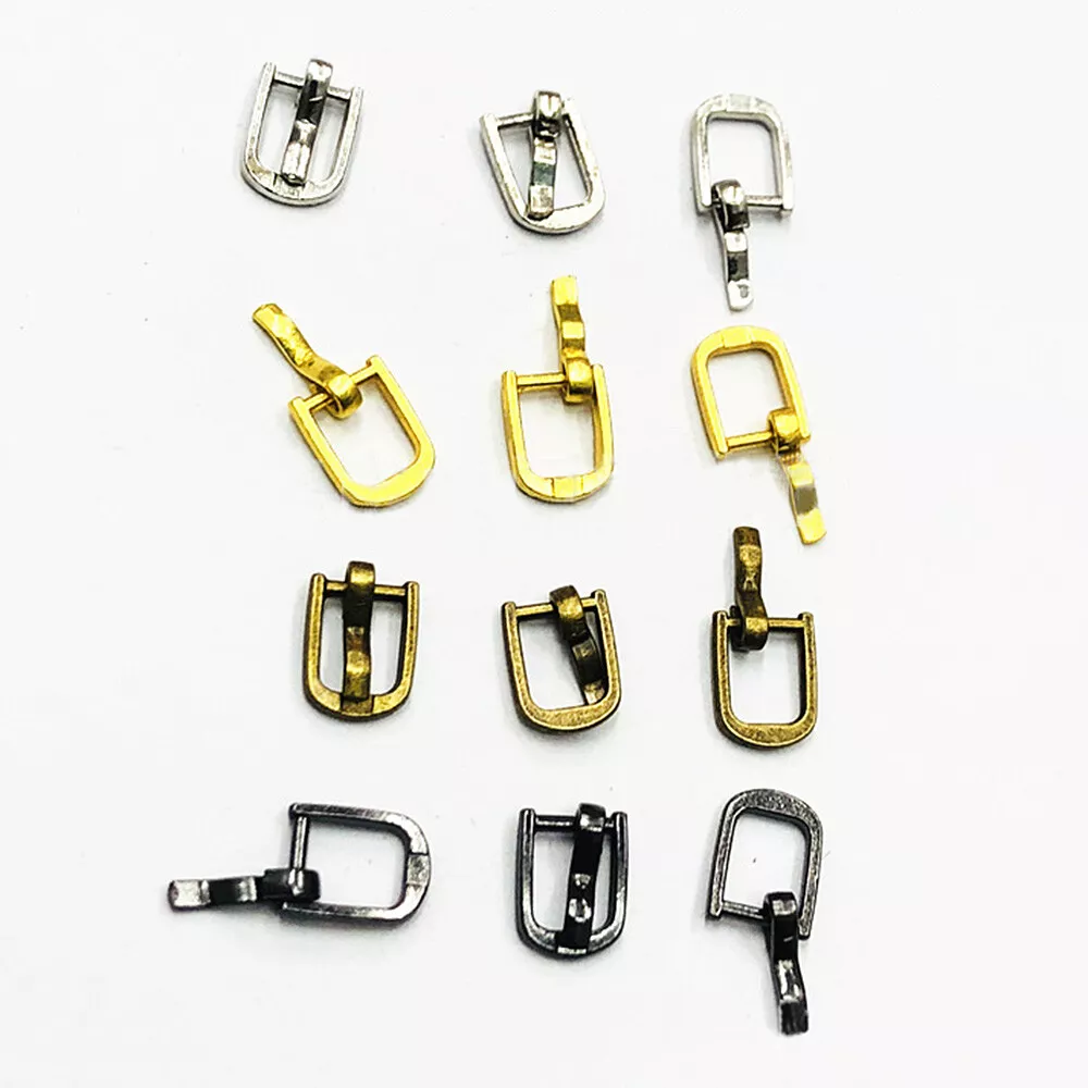 10Pcs Miniature Metal Belt Buckles DIY Doll Bag Toys Shoes Garment