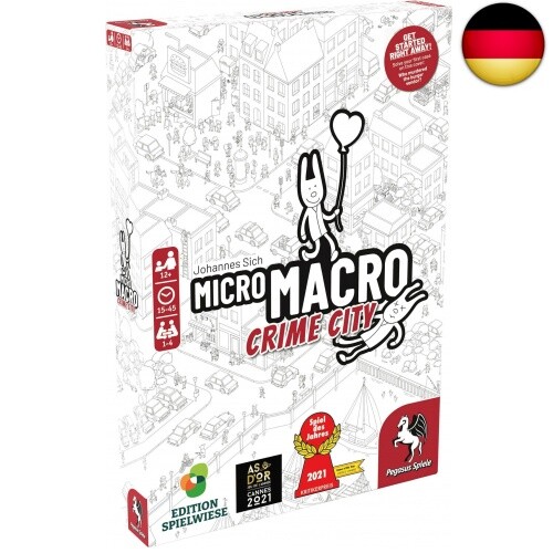 Pegasus Press , MicroMacro: Crime City , Board Game , Ages 12+ , 1-4 Players , - Bild 1 von 4