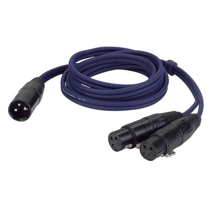 Cavo XLR DAP AUDIO FL38150 BILANCIATO DA 2 XLR FEMMINA A 1 XLR MASCHIO LUNGHEZZA