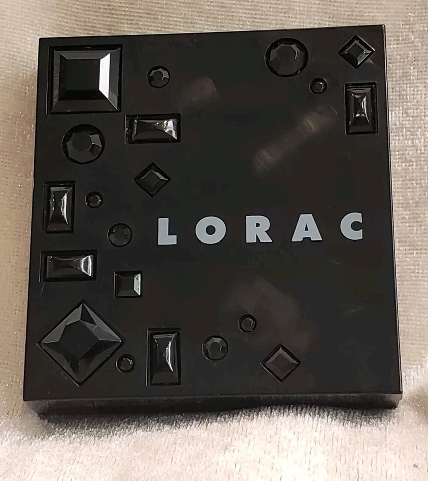 Sombra de ojos LORAC cuádruple NEGRO ONYX tonos azul marino y gris 0,25 oz 7,2 g NUEVA rara Foto 3 de 4