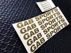 STICKER GAB SPORTS GOLD