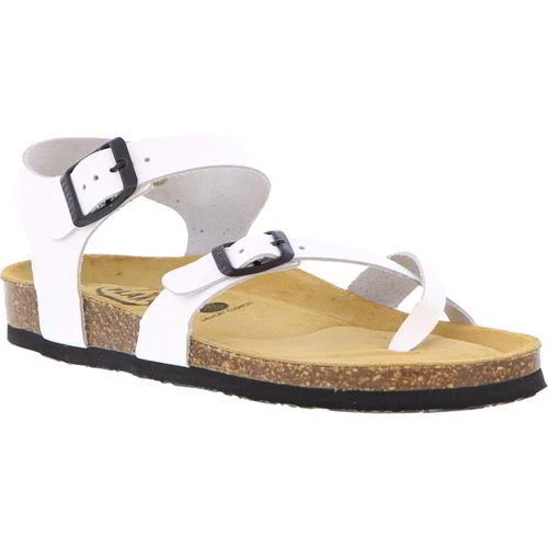 Vacation Footbed Sandals For Women, Snakeskin Embossed Ankle Strap Outdoor  Flat Sandals | SHEIN South Africa