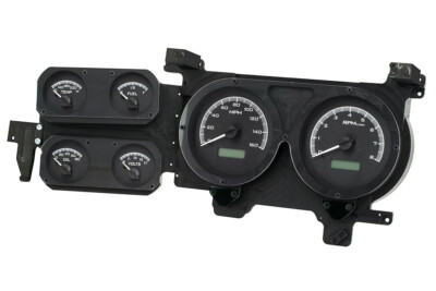 Dakota Digital VHX Analog Gauge Black Alloy w/ Red Lighting