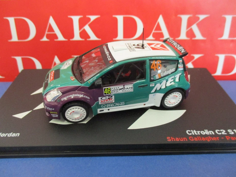 Die cast 1/43 Modellino Auto Citroen C2 S1600 Rally Jordan 2008 S. Gallagher - Immagine 2 di 4