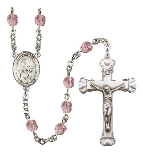 Silver Plate Hand Made Rosary U CHOOSE Patron Saint & Color NEW! Confirmation - Picture 55 of 73