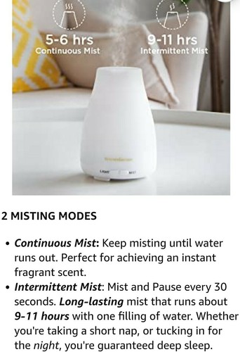 InnoGear 100ml Aromatherapie ätherisches Öl tragbarer Ultraschall Diffusor - NEU - Bild 3 von 5