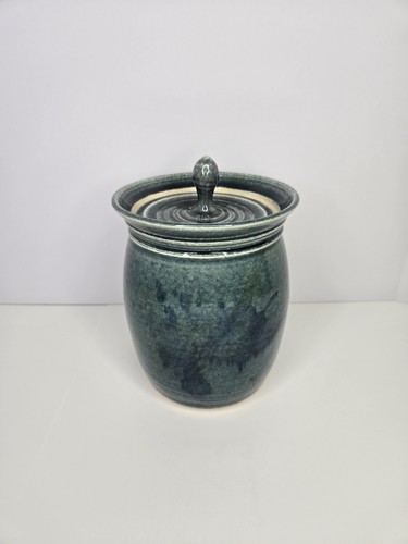Russel Spillman Pottery Lidded Pot Canister Glazed Homer NY Fine Art Ceramic - Picture 2 of 19
