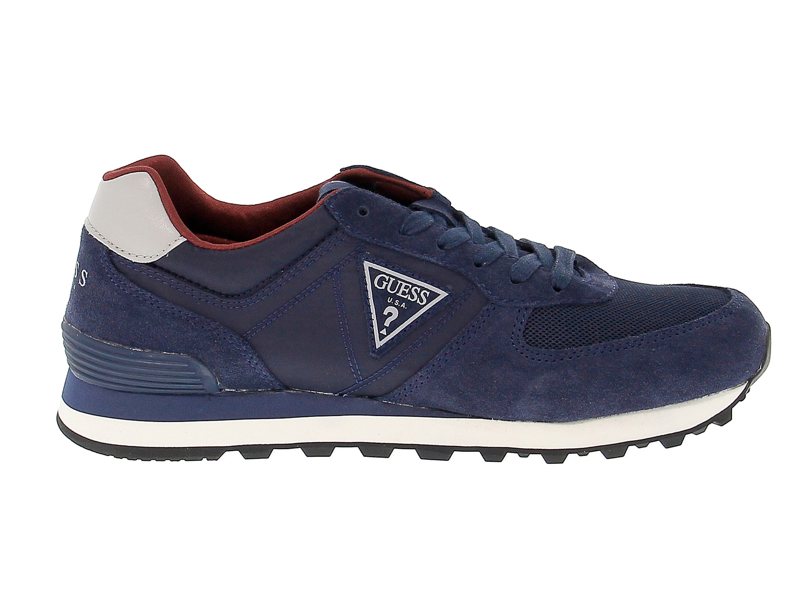 zapatilla de deporte Guess fmcha 1 B en azul rebeco-zapatos caballero zapatilla de deporte Guess fmcha 1 B en azul rebeco-zapatos caballero