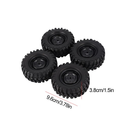 4Pcs 96mm 110mm 1.9 Inch Reusable Beadlock Wheel Rim Tires Set for Traxxas AXIAL - Bild 10 von 13