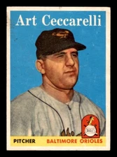 1958 Topps Baseball #191 Art Ceccarelli EX *d4
