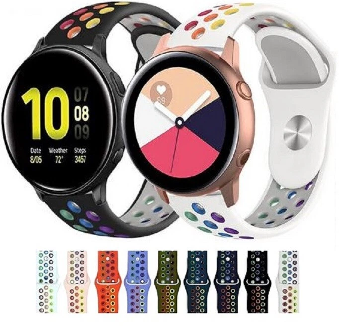 Sport Armband 22mm für GARMIN Venu 2 Vivoactive 4 45mm Forerunner 255 Silikon - Bild 3 von 3