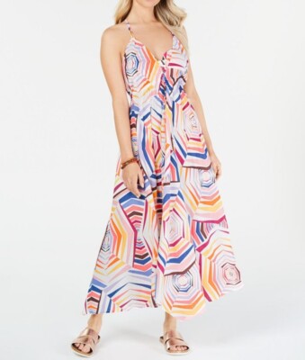 NWT KATE SPADE Geobrella Womens Halter Maxi Dress Cover up SPRING  
