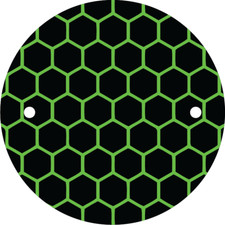 Green Hexagon Points / Timing Cover fits Harley M8 Motor. Made in the USA