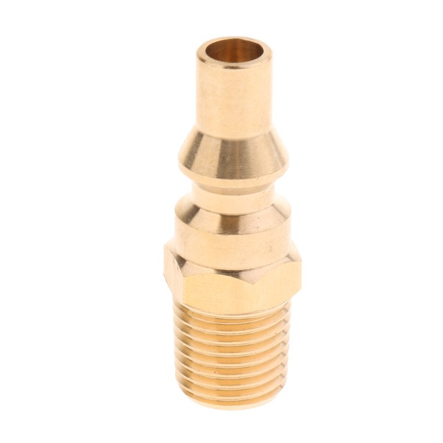Brass 1/4" Propane Gas Quick Connector Adapter Hose Quick Disconnect