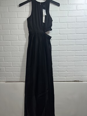 NWT! Very Nice Classic High Neck MINKPINK Black Finally Cutout Gown Dress SMALL