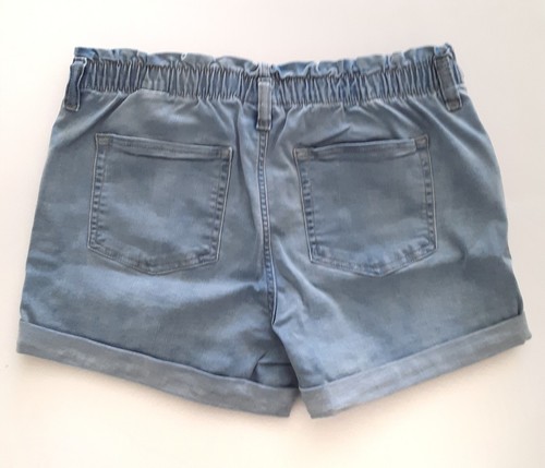 Cat & Jack Girls XL (14/16) Plus High Rise Paper Bag Waist Shorts Medium Wash - Picture 3 of 7