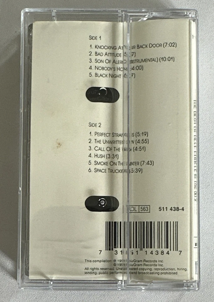 Deep Purple - Knocking At Your Back Door -  Cassette Tape hard Rock Ex / M - Image 3 of 4