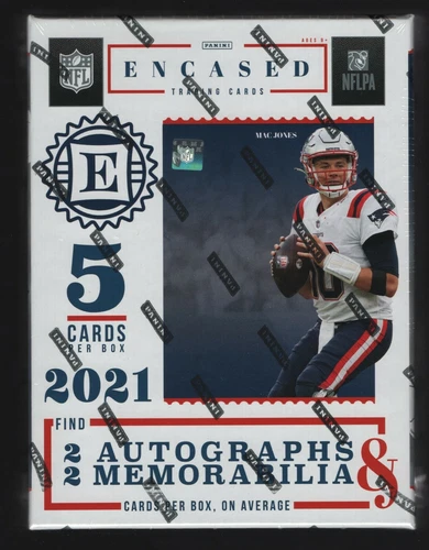 2021 Panini Encased Football Factory Sealed Hobby Box 2 Autos 2 Memorabilia