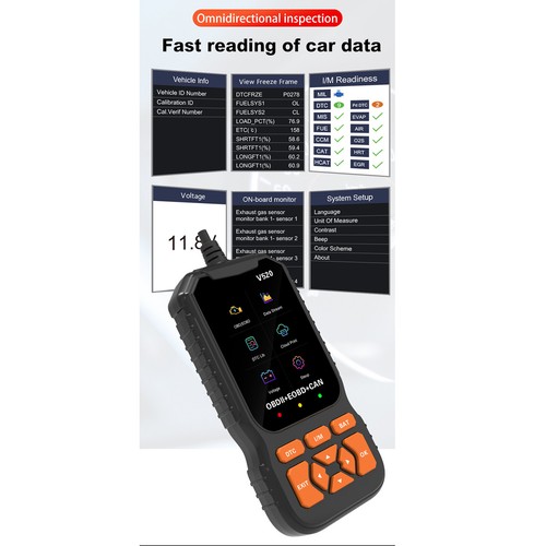 Automotive OBD2 Scanner OBD Code Reader Car Diagnostic Tool Check Engine Fault - Picture 6 of 16