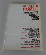 Special Tool Catalog Alfa Romeo Giulietta Giulia 2000 2600 Status 021966