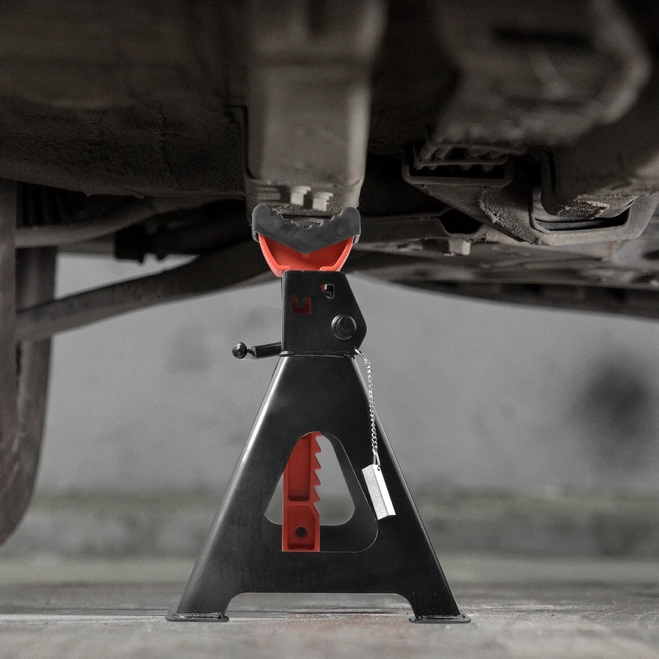 4X Heavy Duty Axle Stands 6 Ton Lifting Capacity Car Caravan Security Floor Jack - Image 3 of 4