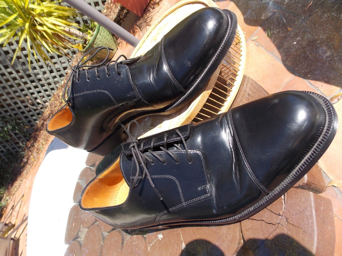 Cole Haan City Black Leather Cap Toe Lace Up Oxford Shoes  display picture 1