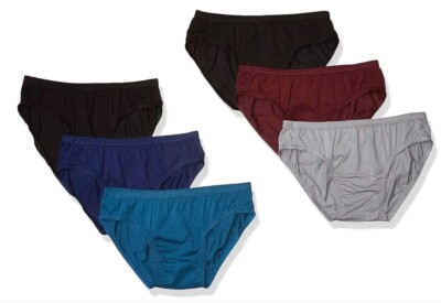 Men's HANES 3 OR 6 Bikini Briefs Solid No Fly Premium Cotton Underwear